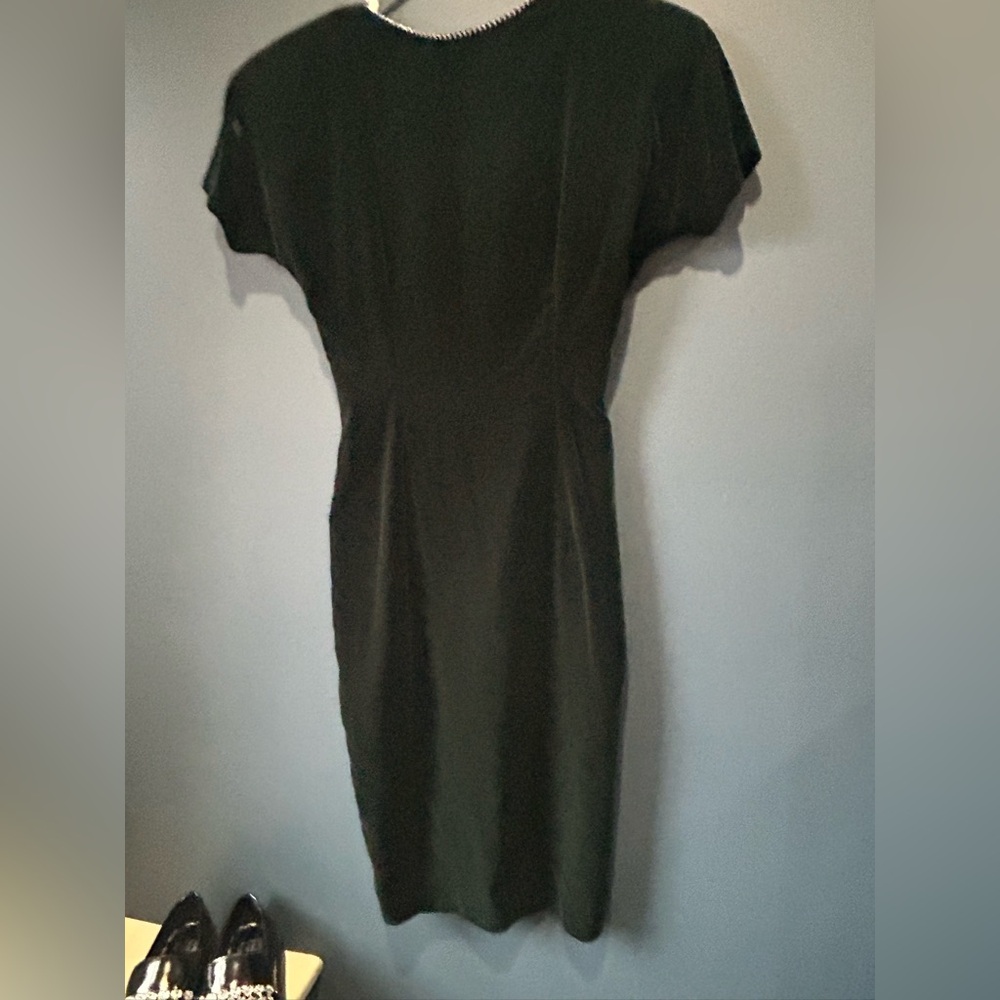 Vintage Datiani Green Velvet Bow Dress size 4